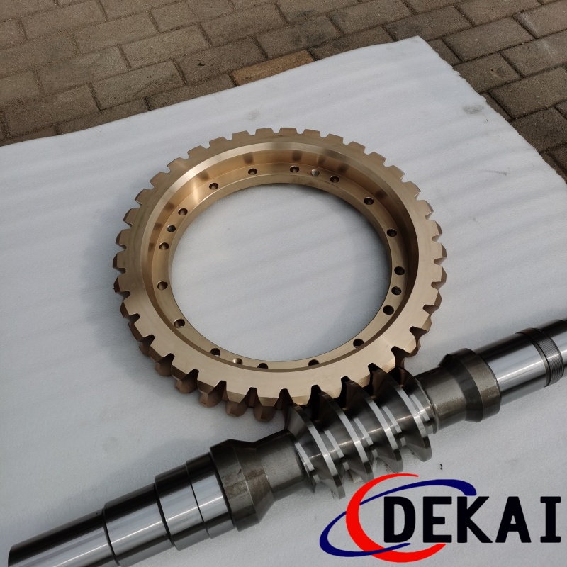 德凱來(lái)圖定制鋼廠(chǎng)用中心距355蝸輪蝸桿圓弧齒