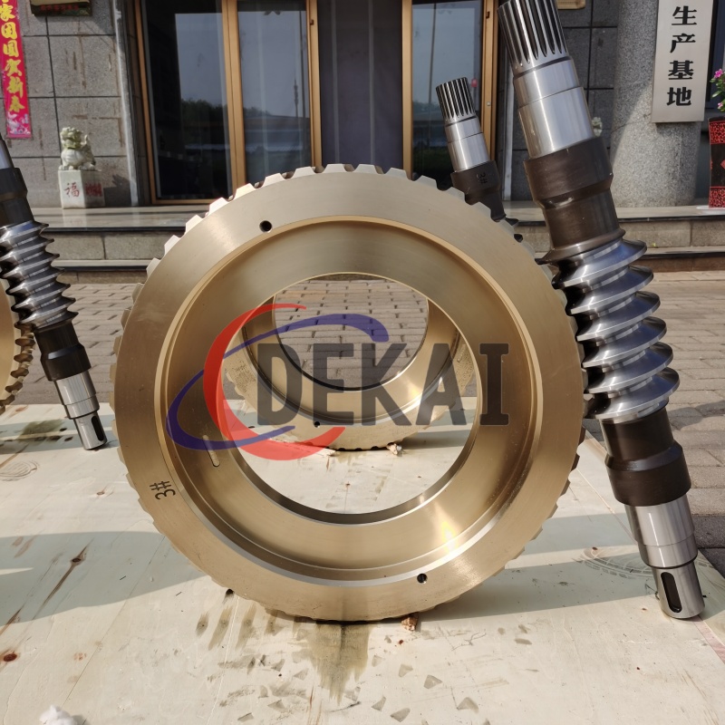 德凱制造帶花鍵圓弧齒蝸輪蝸桿副來(lái)圖定制多種齒形